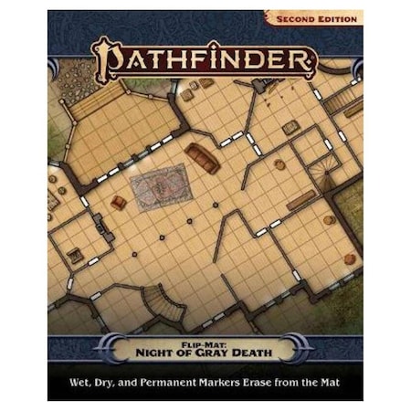 Strategy Agon Pathfinder 2nd Edition Flip-Mat-Night of the Gray Death Role Playing Games Accessories ST3305320
